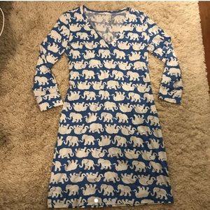 Blue and white elephant Lily Pulitzer dress